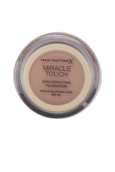Max Factor Miracle Touch Skin Perfecting Foundation Spf30 045 Warm Almond