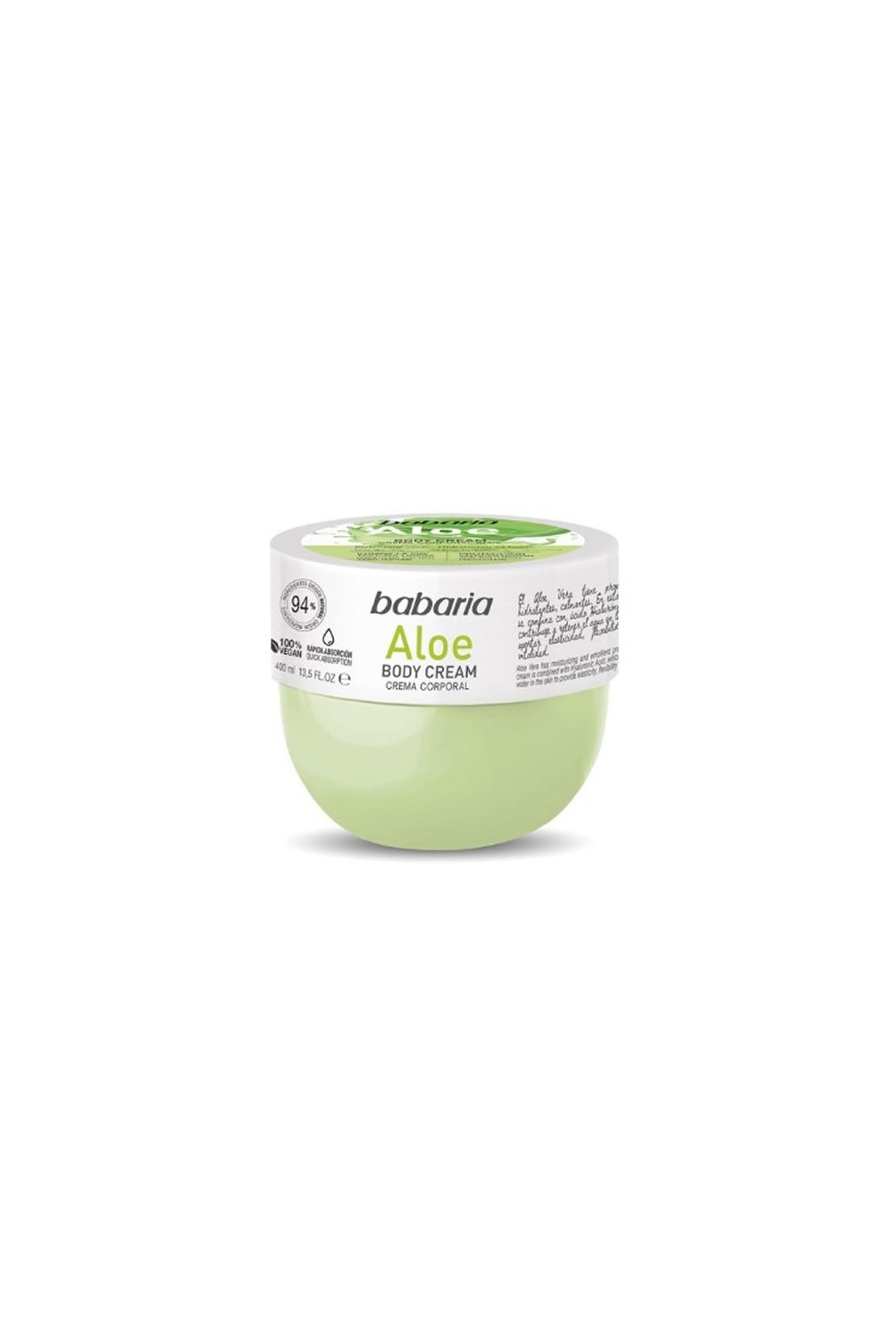 Babaria Aloe Body Cream 400ml