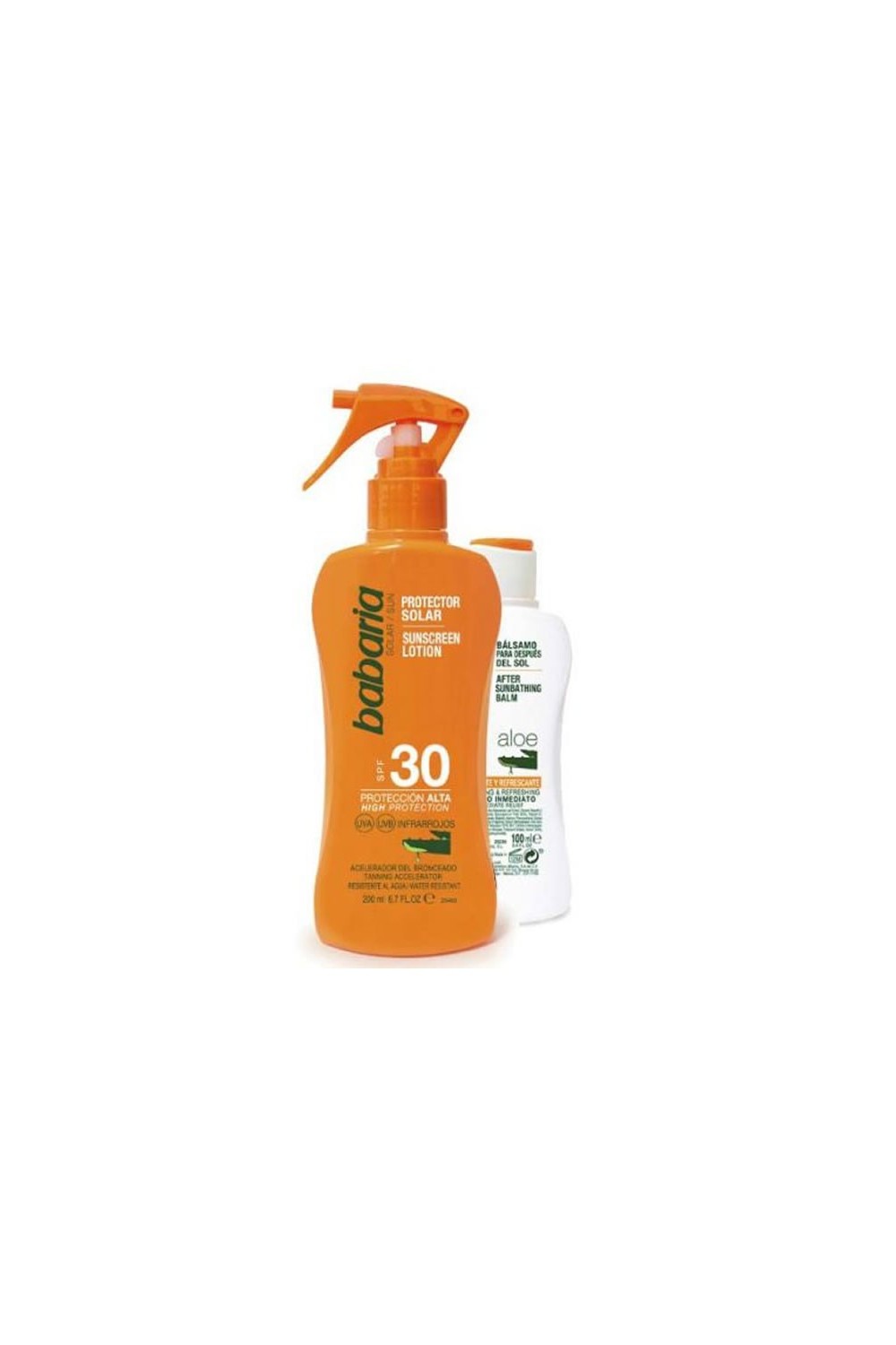 Babaria Sunscreen Lotion Spf30 Spray 200ml Set 2 Pieces