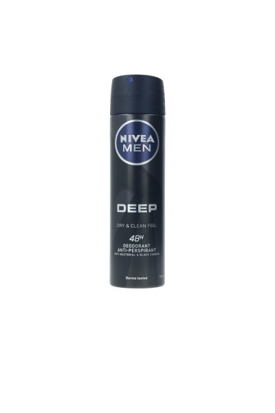 Nivea Men Deep Black Carbon Deodorant Spray 150ml