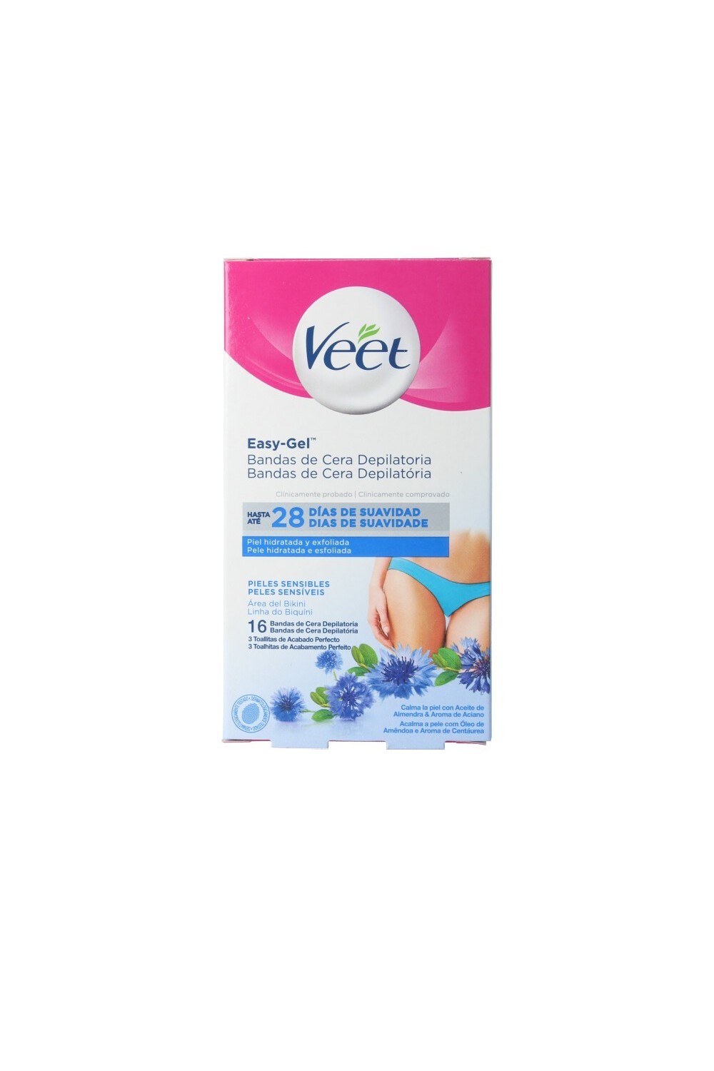 Veet Bikini Hair Removal Strips Sensitive Skin 16 Units