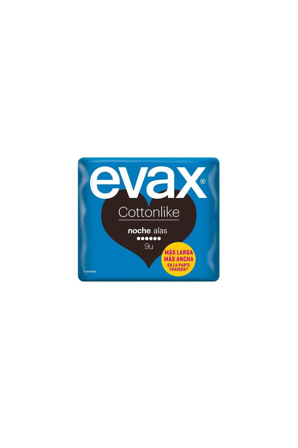 Evax Cottonlike Night With Wings Sanitary Towels 9 Units