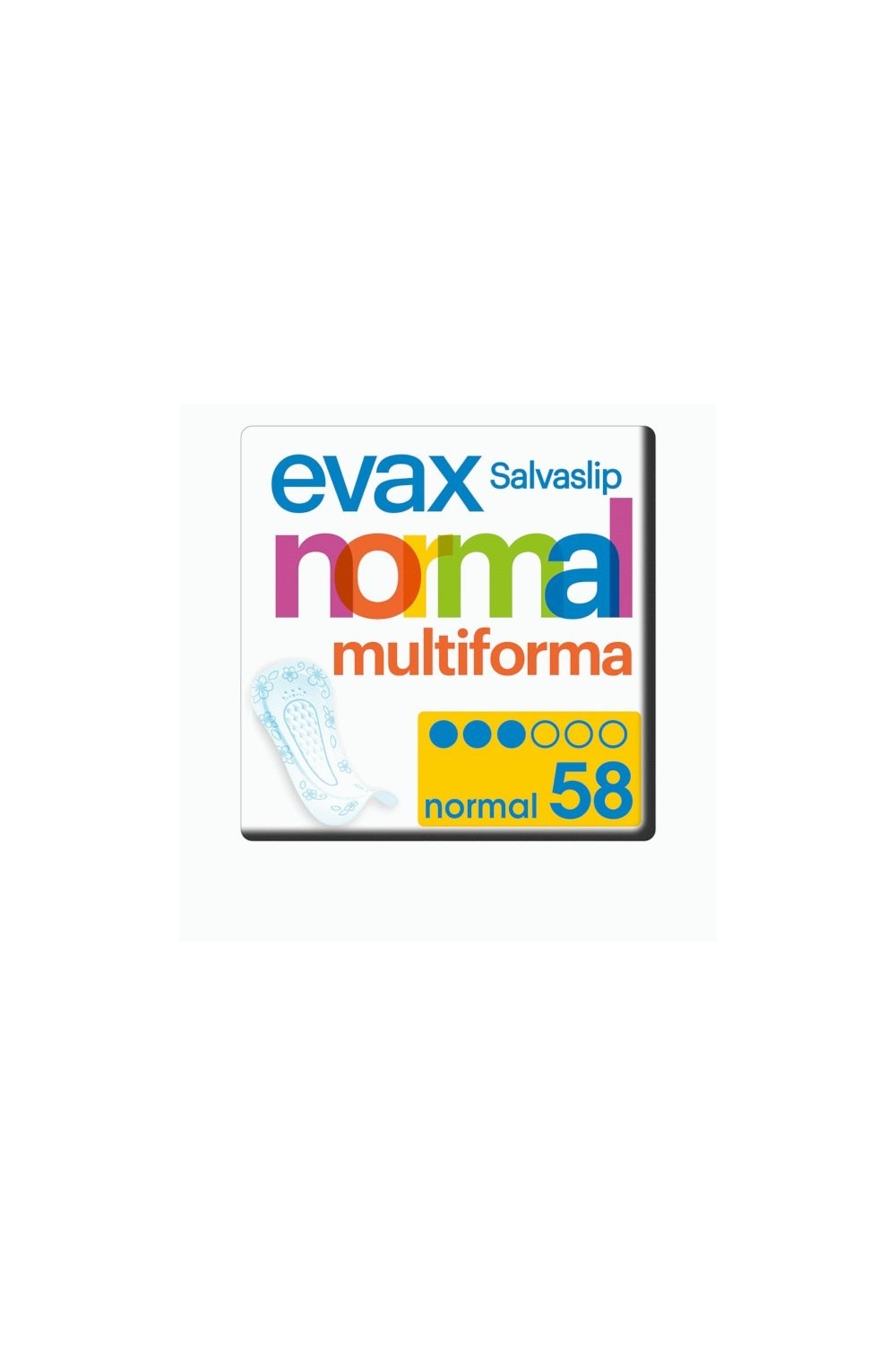 Evax Salvaslip Normal Multiform Protegeslips 58 Units