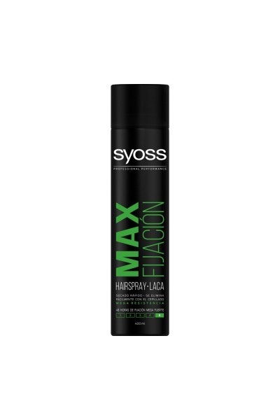 Syoss Hairspray Max Fijación Mega Resistance Spray 400ml