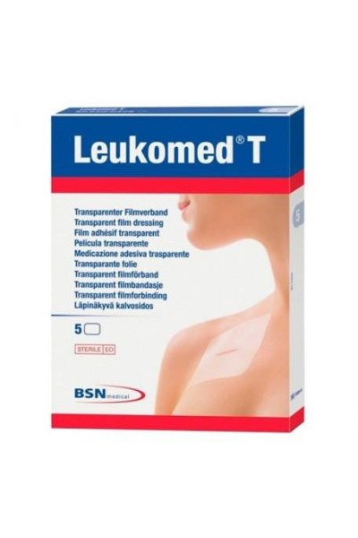 Leukomed T Apósito Transparente 10x25 Cm 5 Unidades Bsn Medical