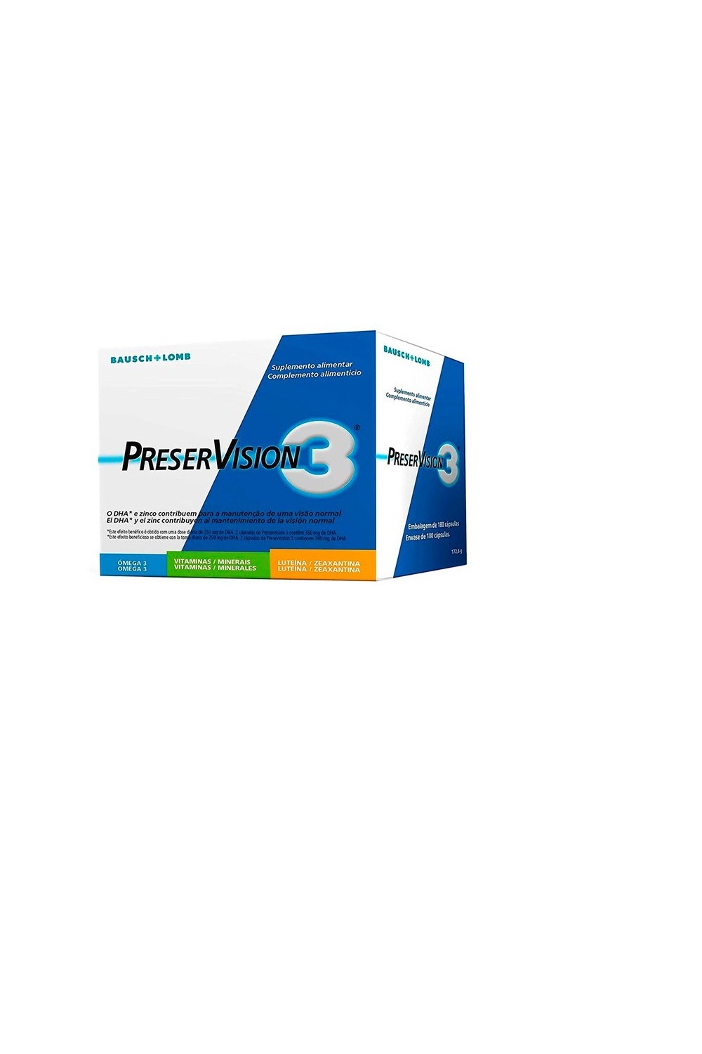 Bausch+lomb Preservision Pack Of 3 Months 180 Capsules