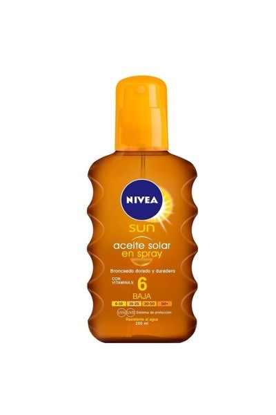 Nivea Sun Oil Spray Spf 6 200ml