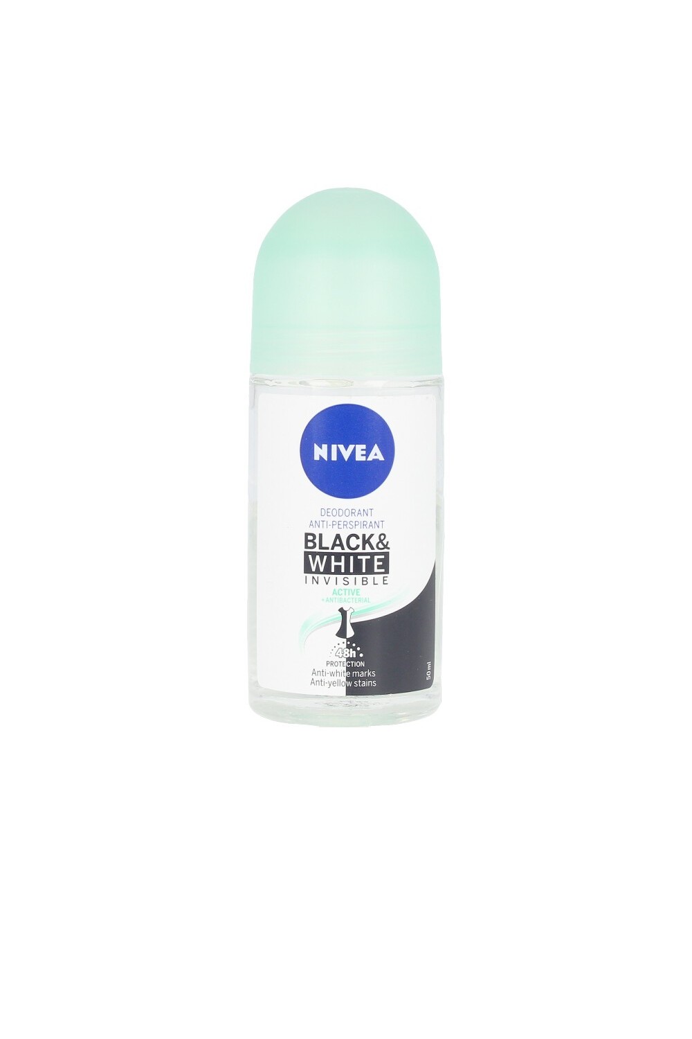 Nivea Black & White Invisible Active Deodorant Roll On 50ml