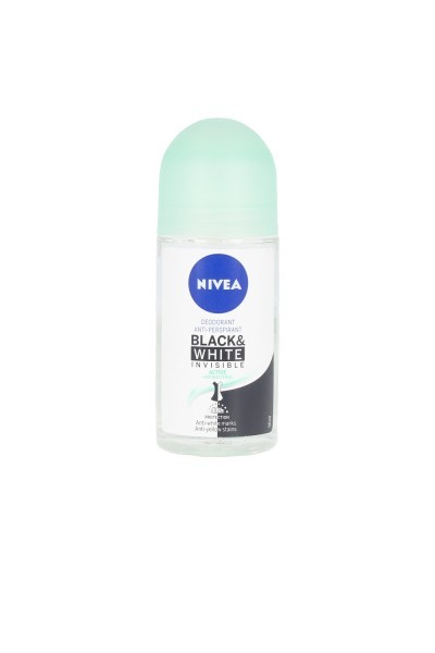 Nivea Black & White Invisible Active Deodorant Roll On 50ml