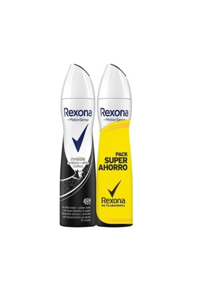 Rexona Deodorant Motion Sense Invisible On Black&White Clothes Spray 2x200ml