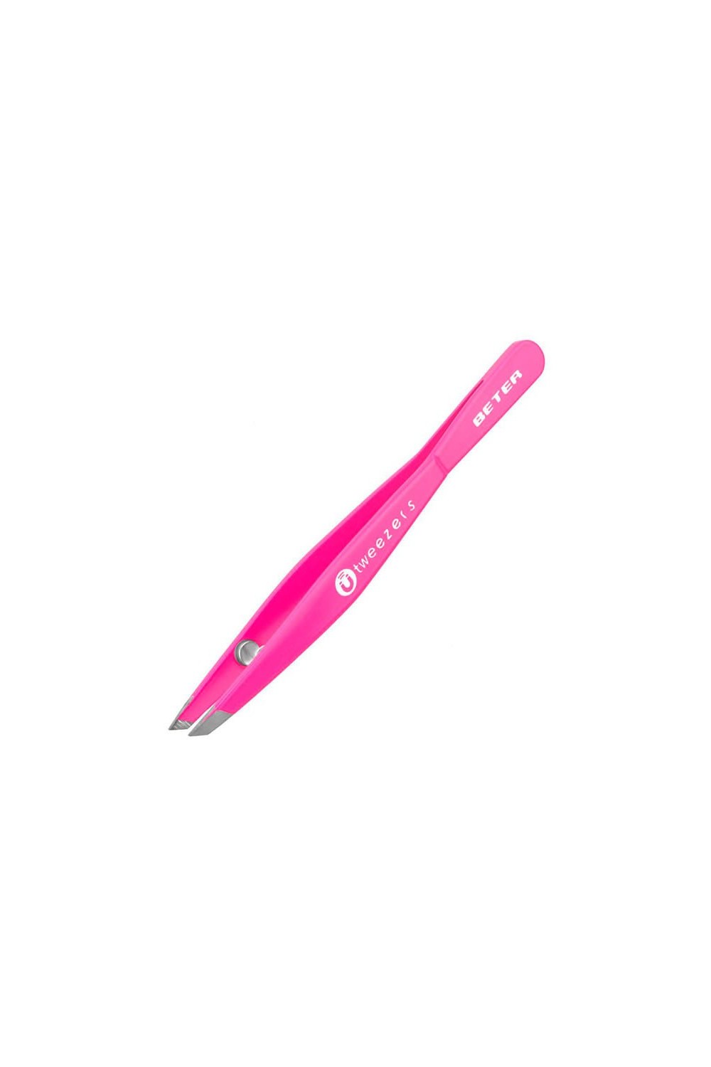 Beter Tweezers Magnetic Slanted Tip Pink