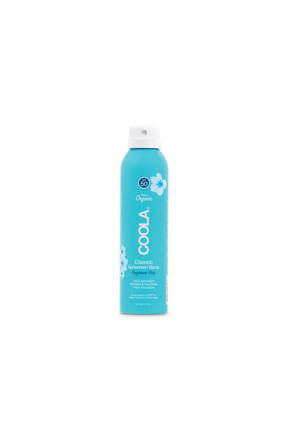 Coola Classic Body Organic Sunscreen Spray Spf50 Fragrance Free 177ml