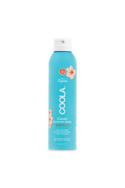 Coola Classic Body Organic Sunscreen Spray Spf30 Tropical Coconut 177ml