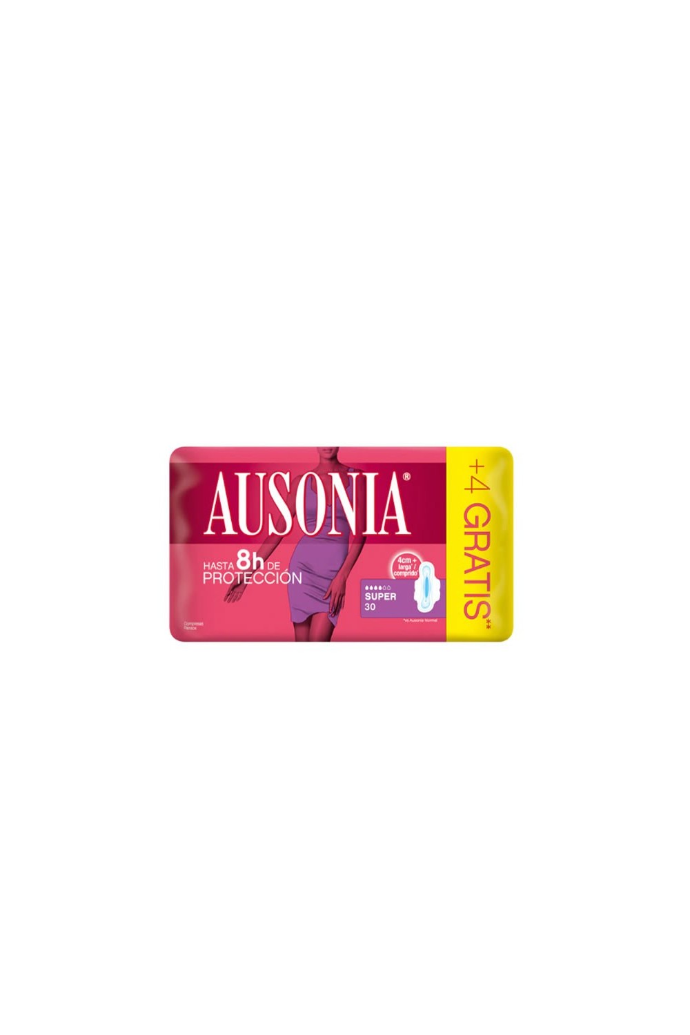 Ausonia Super With Wings Sanitary Towels 30 Units
