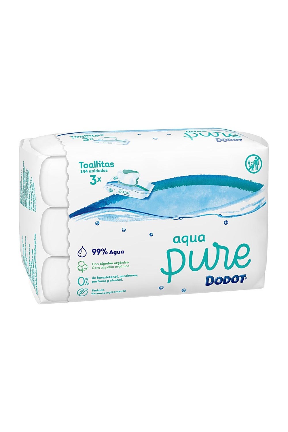 Dodot Aqua Pure Wipes 3x48 Units