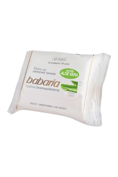 Babaria Aloe Vera Facial Cleansing Wipes 25 Units