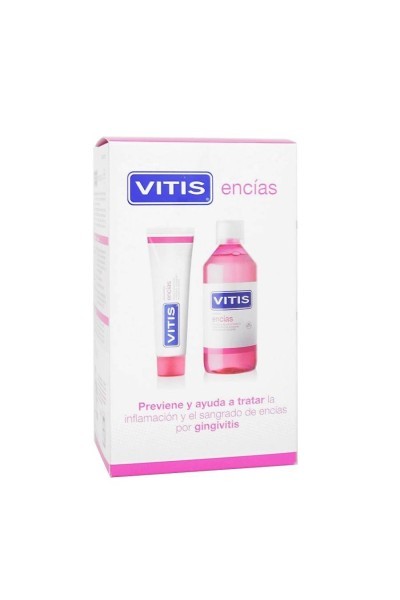 Vitis Pack Gums Paste 100ml + Mouthwash 500ml