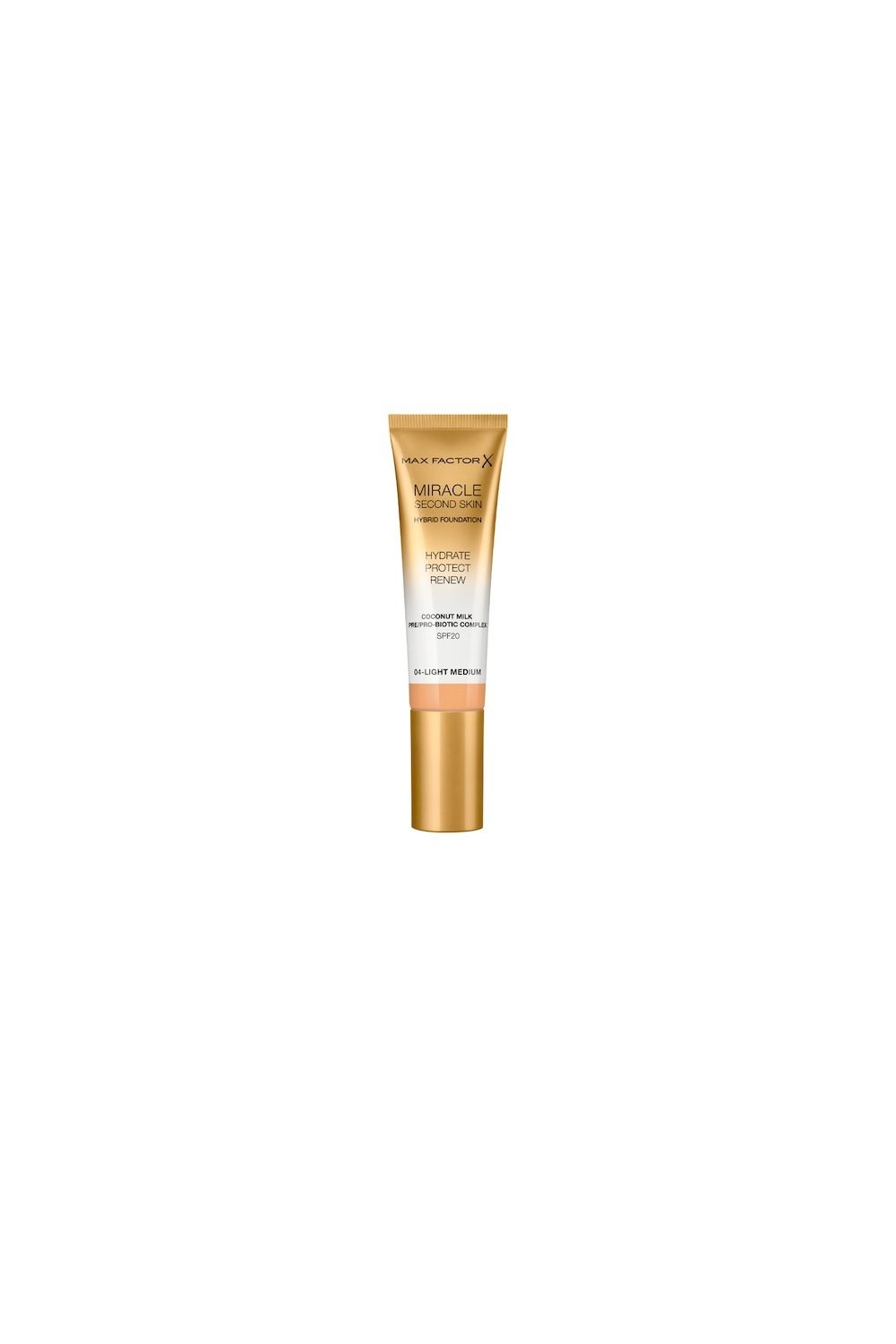 Max Factor Miracle Second Skin Spf20 4 Light Medium 30 ml