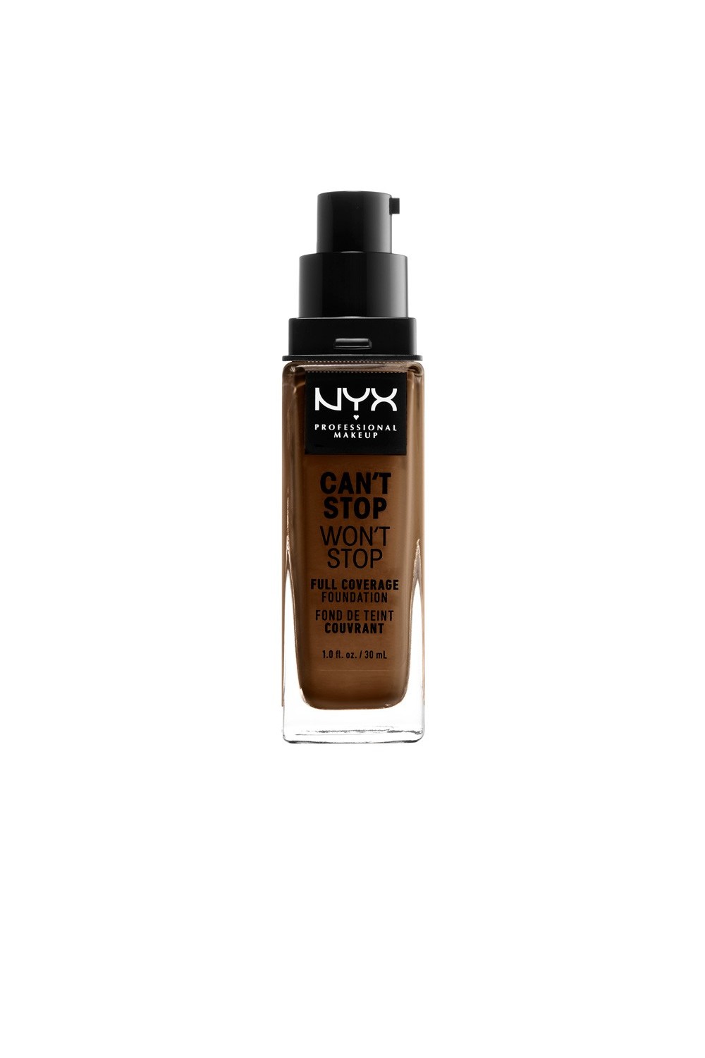 Nyx Can´t Stop Won´t Stop Full Coverage Foundation Walnut 30ml
