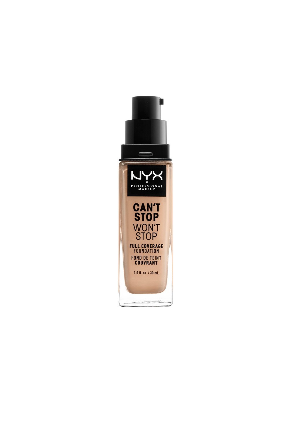 Nyx Can´t Stop Won´t Stop Full Coverage Foundation Natural 30ml