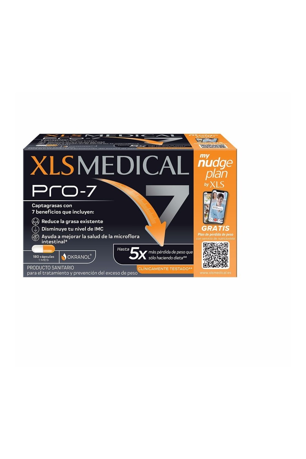 Xls Medical Pro-7 Nudge 180 Capsules