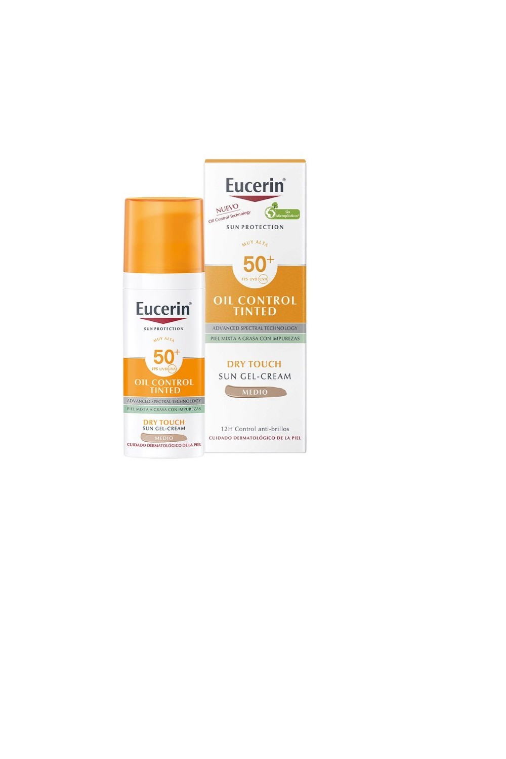 Eucerin Gel Cream Oil Control Colour Medium Spf50+ 50ml