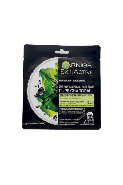 Garnier SkinActive Black Mask Tissu Pure Charcoal 1 Unit