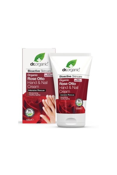 Dr. Organic Rose Otto Hand & Nail Cream 125ml