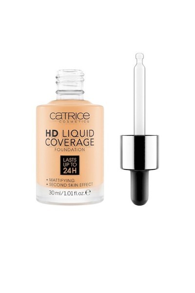 Catrice Hd Liquid Coverage Foundation Lasts Up Tp 24h 036 Hazelnut 30ml