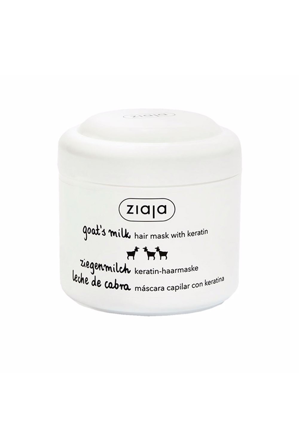 Ziaja Leche De Cabra Mascarilla Para El Cabello Fortalecedora con Keratina 200ml