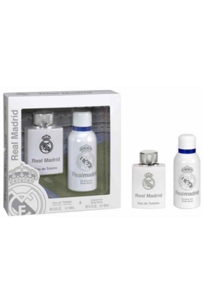 Real Madrid Eau De Toilette Spray 100ml Set 2 Pieces