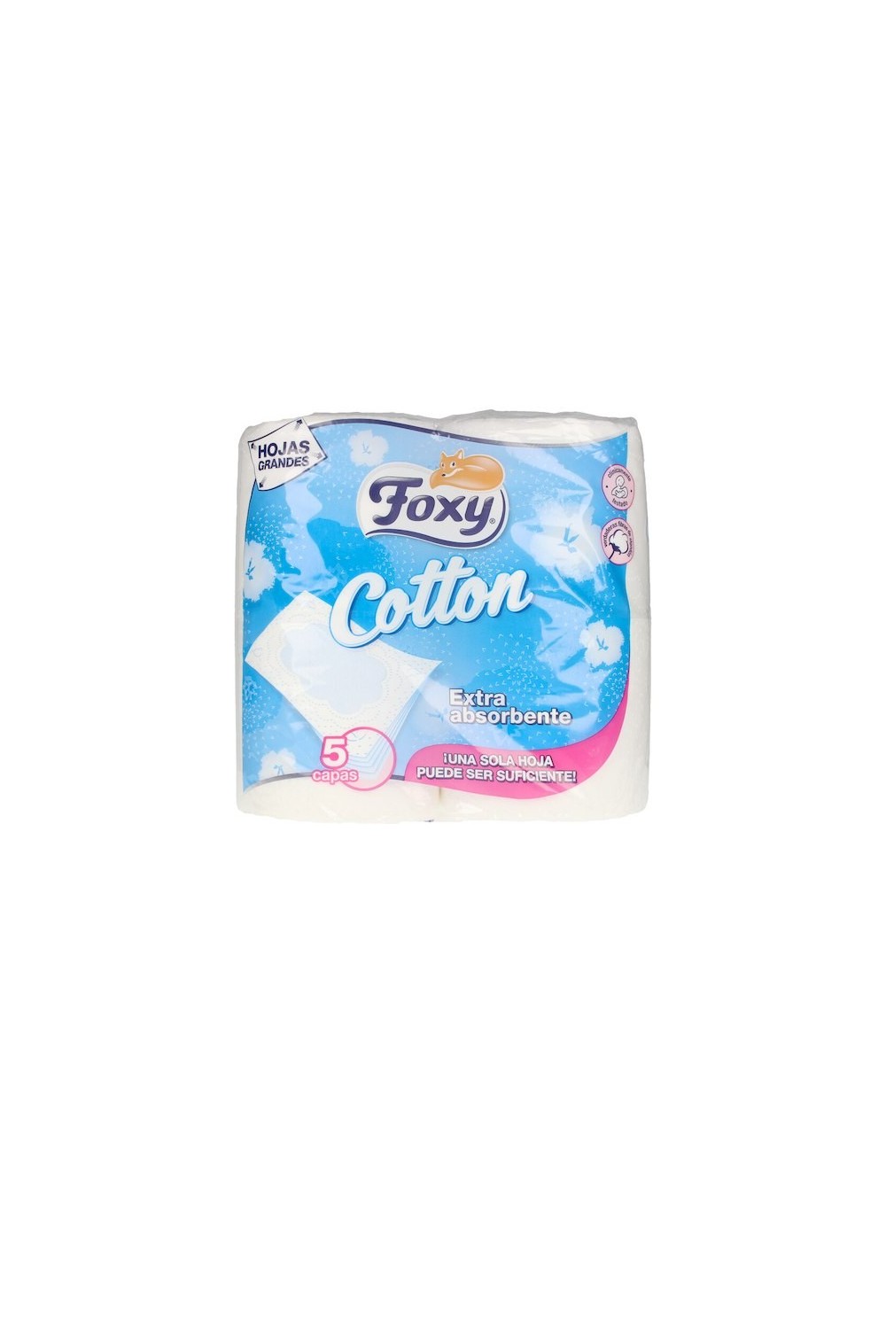 Foxy Cotton Toilet Paper 5 Layers 4 Rolls