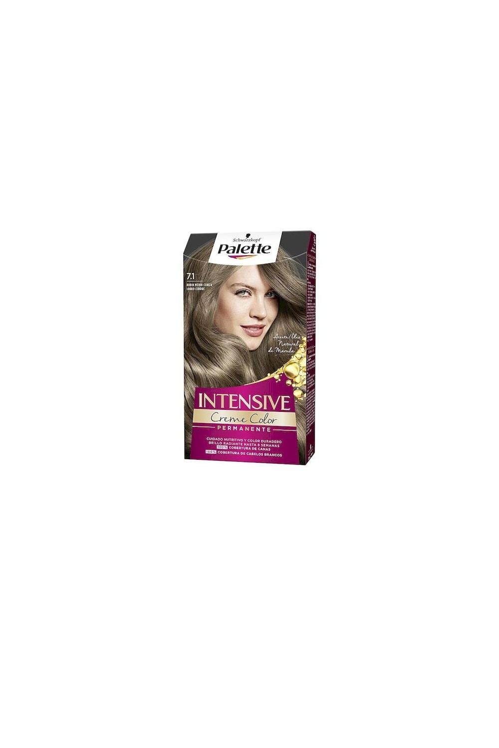 Schwarzkopf Palette Intensive Creme Color Tint 7.1 Medium Ash Blonde