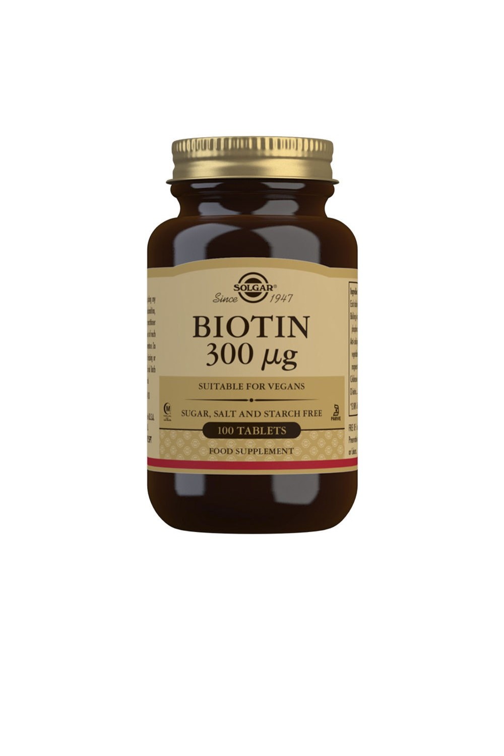 Solgar Biotin 300 µg Tablets - Pack of 100