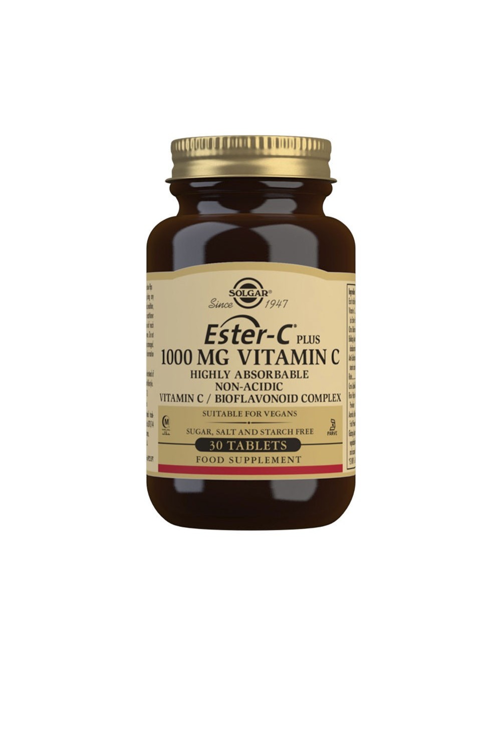 Solgar Ester-C Plus 1000 mg Vitamin C Tablets - Pack of 30
