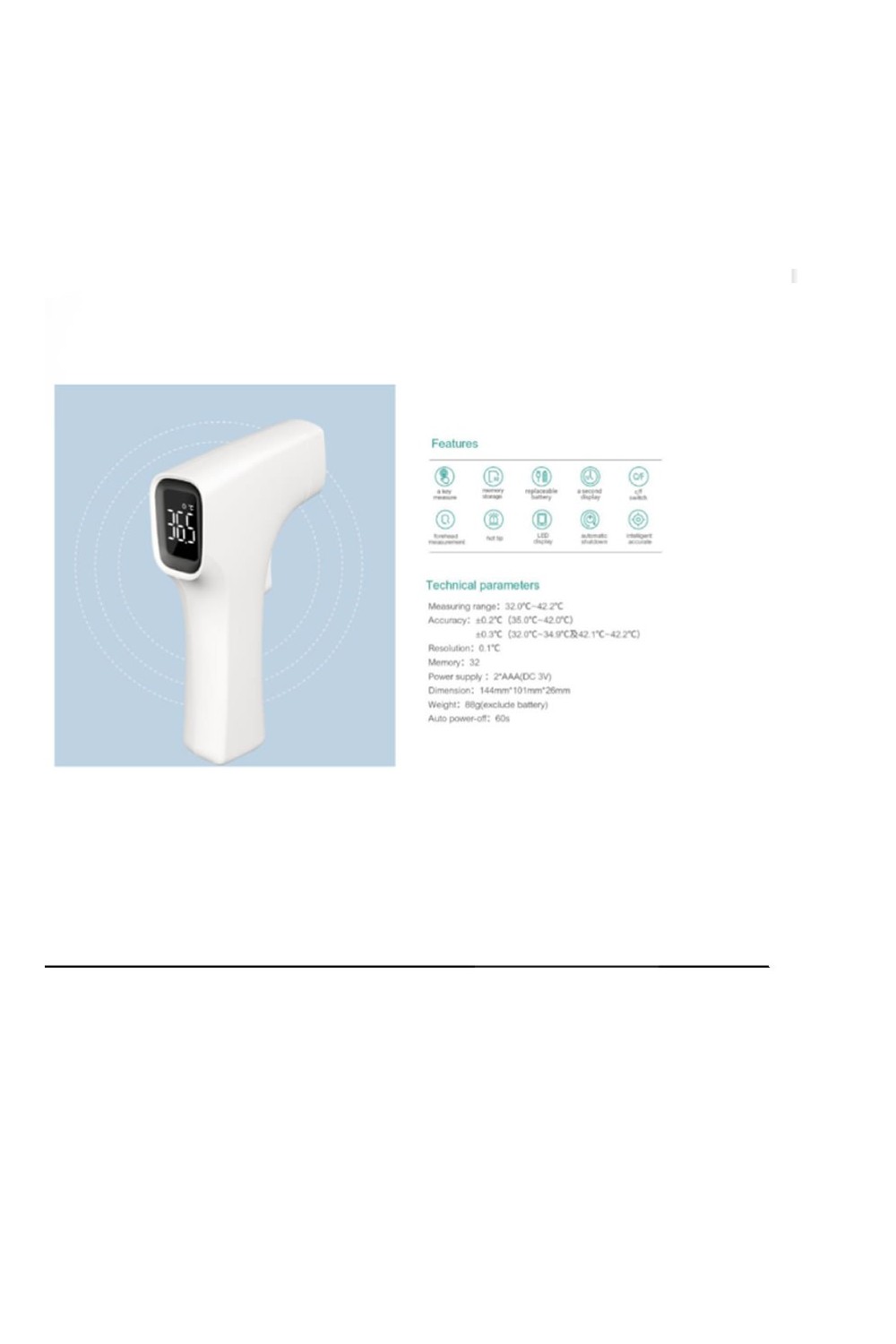 BBLOVE - Infrared Thermometer Contactless