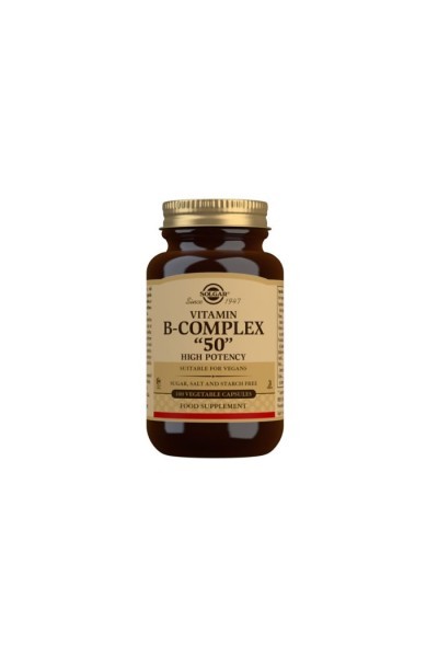Solgar Vitamin B-Complex "50" High Potency - 100 Vegetable Capsules