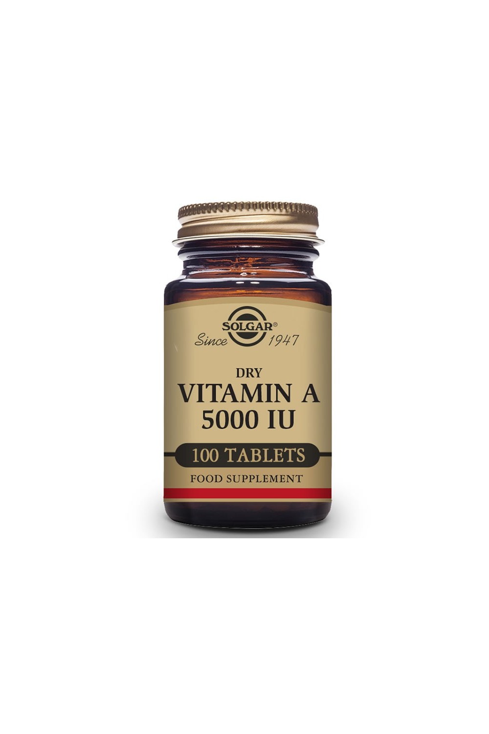 Solgar Vitamin A Dried 5000 IU 100 Tablets