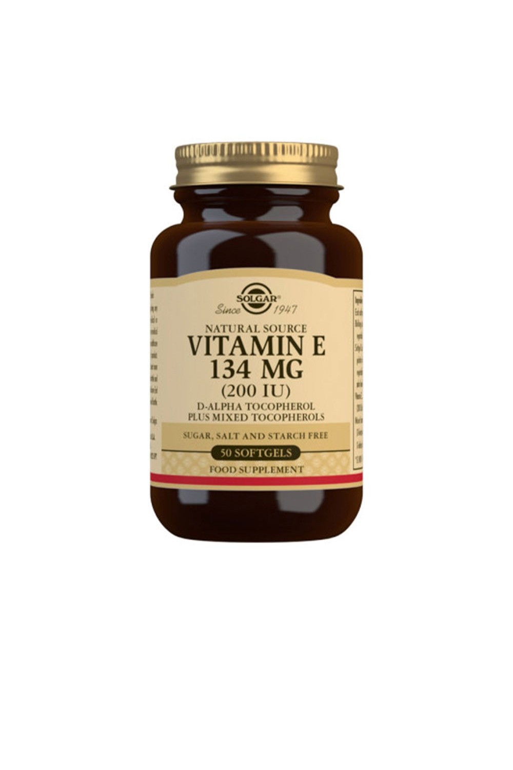 Solgar Vitamin E 134mg 200 IU 50 Softgels