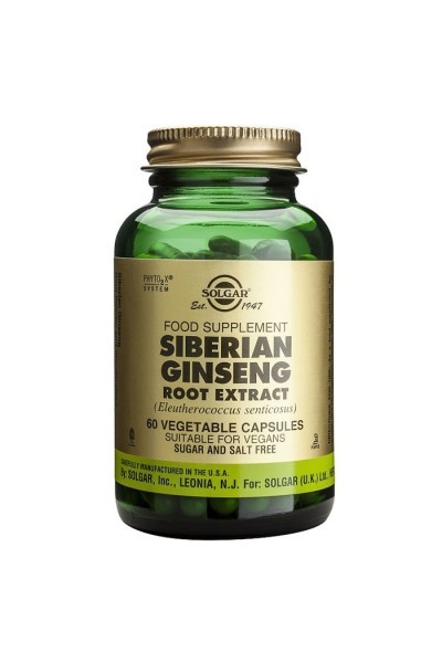 Solgar Spf Siberian Ginseng Root 60 Capsules