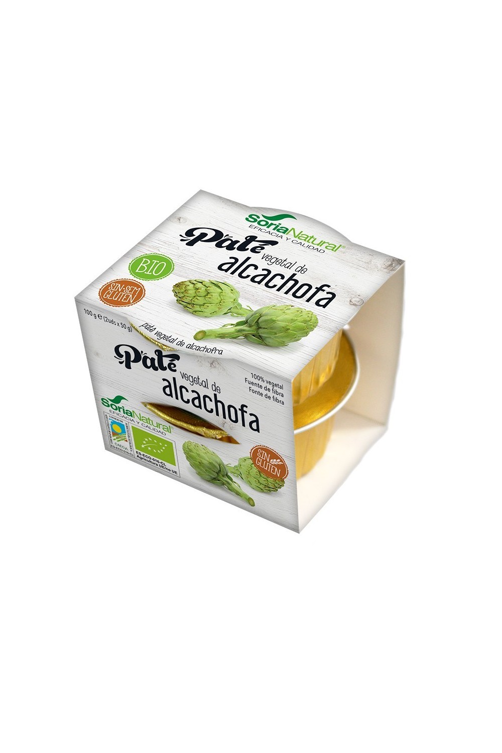 Alecosor Pate Vegetal De Alcachofa Faja 2 Ud X 50g