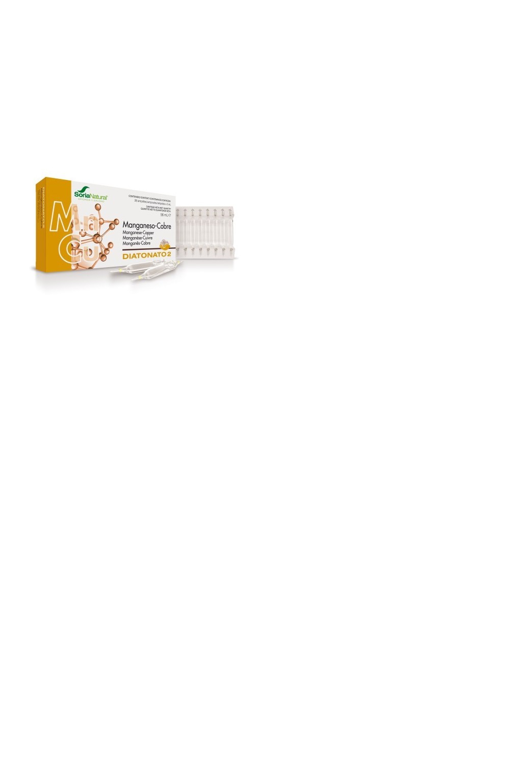 Soria Diatonato 2 Mangan-Cobre 28 Ampollas X 2ml