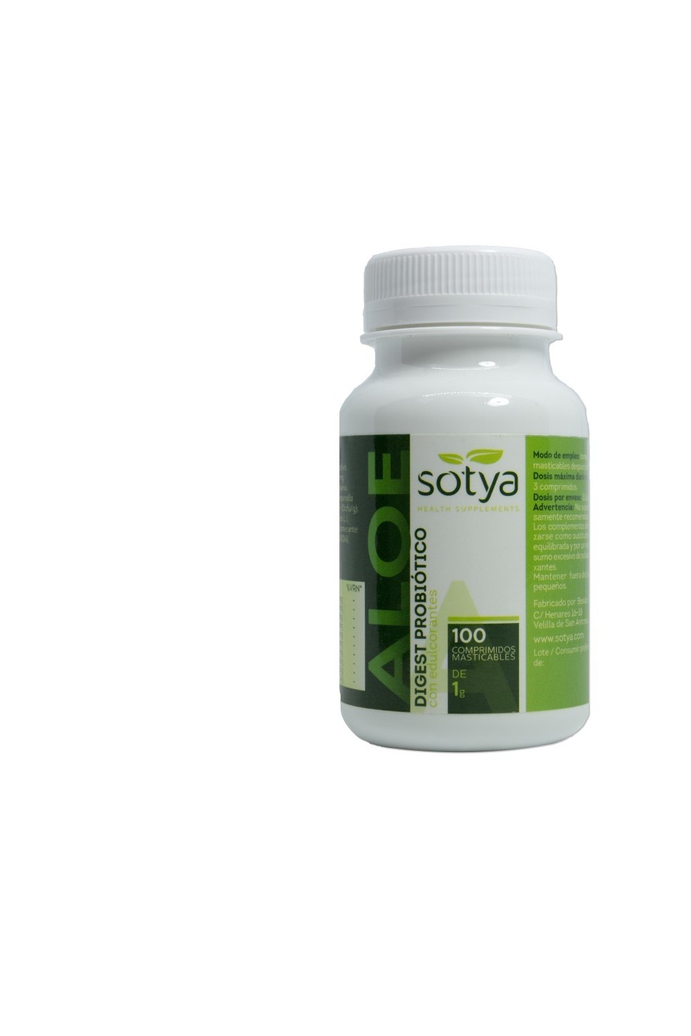 Sotya Aloe Digest Probiotico 100 Compr Masticable 1g