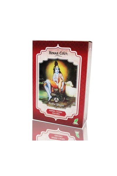 Radhe Henna Super Caoba Oscuro Polvo 100g