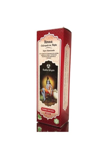 Radhe Henna Pasta Super Caoba Oscuro 200ml