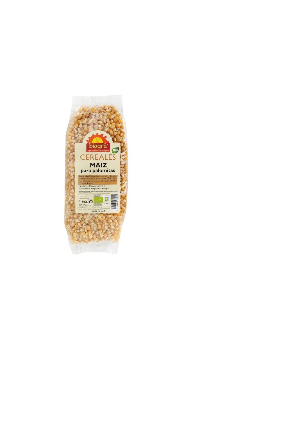 BIOGRÁ - Biográ Maiz En Grano Palomitas 500g Biogra Bio