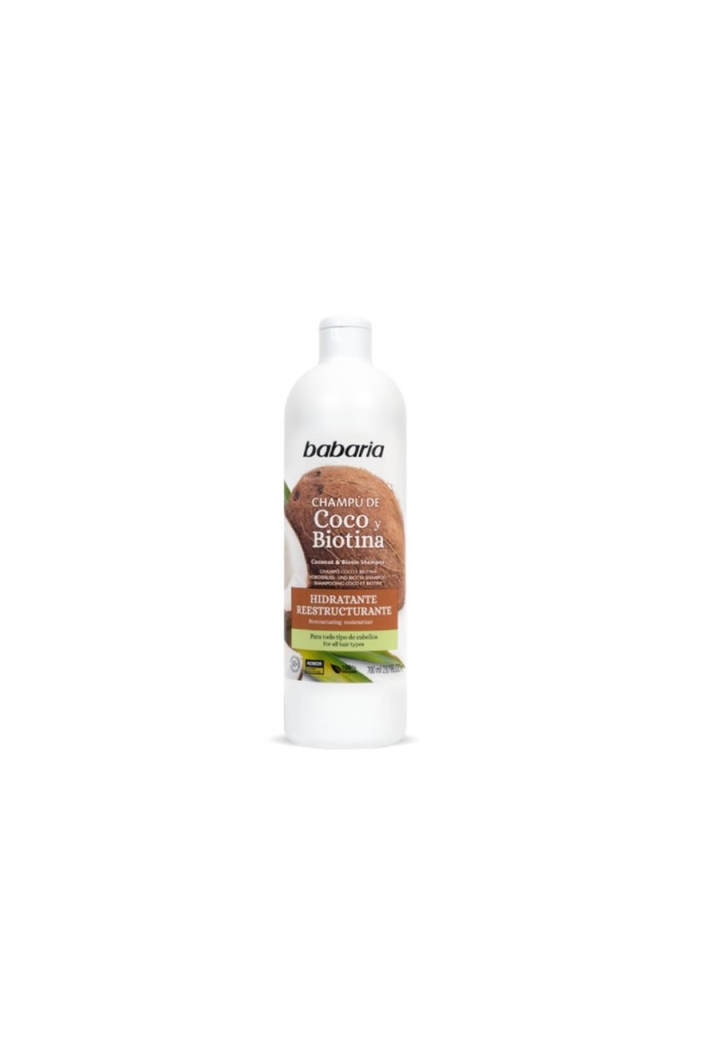 Babaria Coconut Shampoo With Keratin And Biotin 700ml