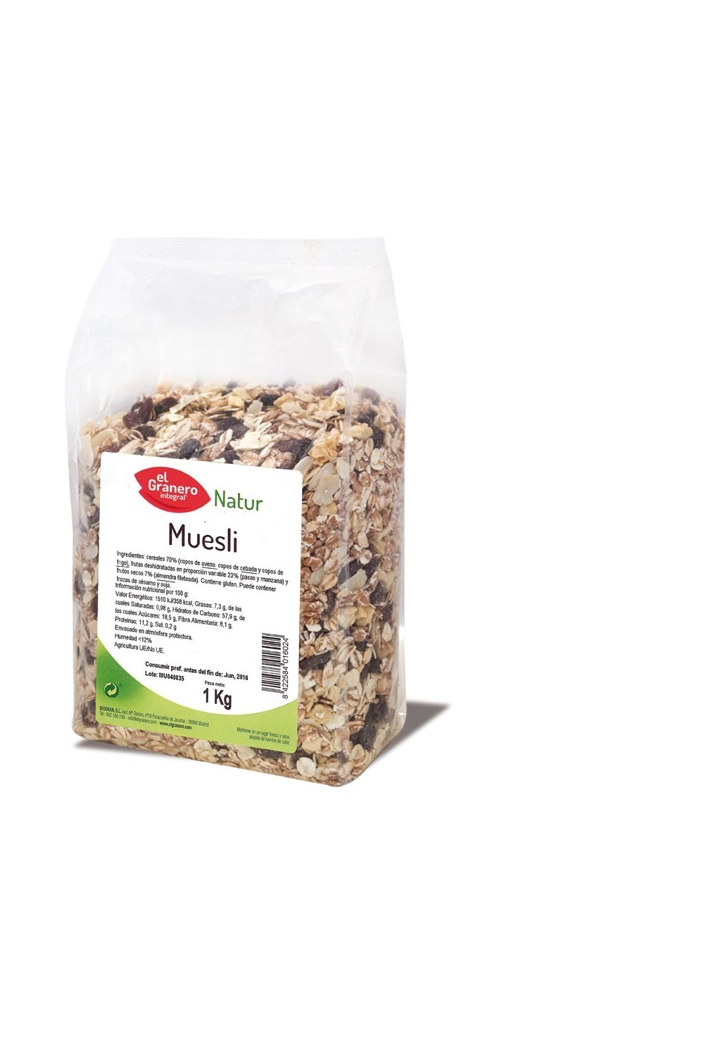 Granero Muesli 1 Kg No Biologico