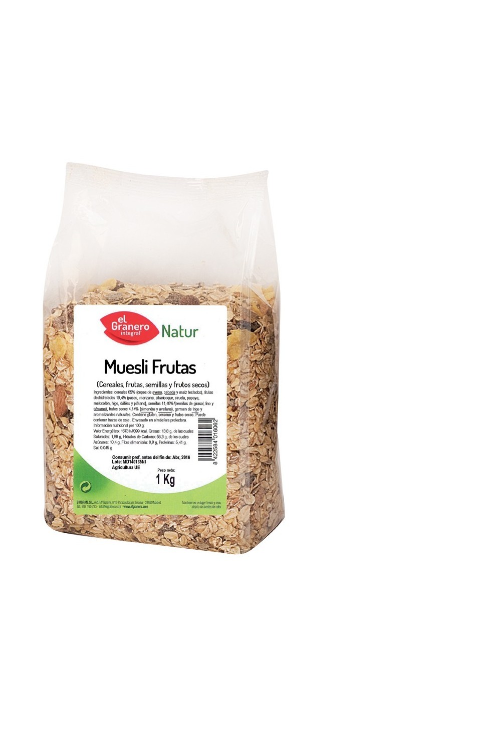 Granero Muesli 10 Frutas 1 Kg