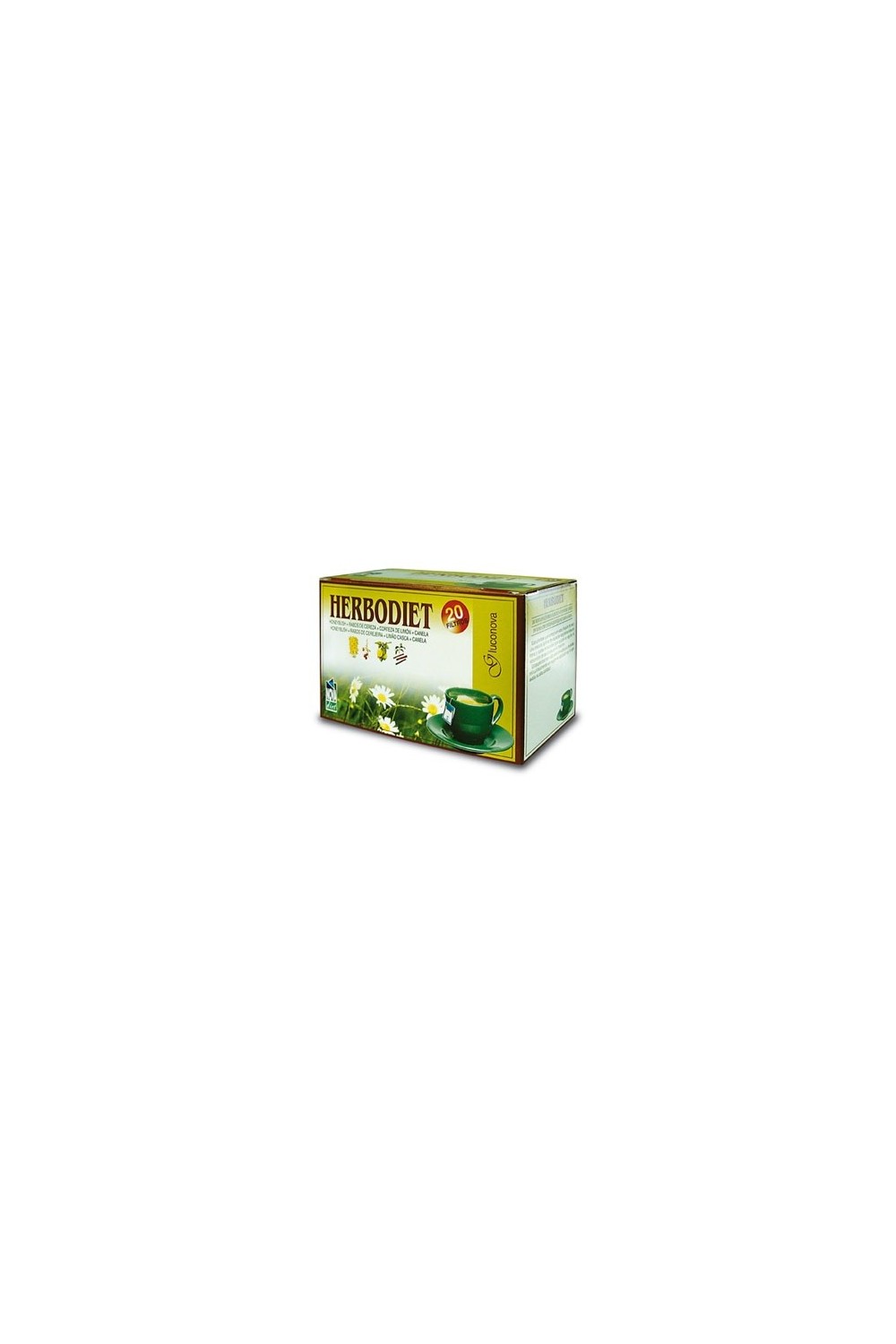 Novadiet Herbodiet Gluconova 20 Filtros